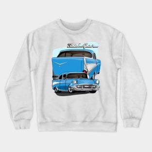 1957 Chevrolet Bel Air Chevy BelAir Trifive Muscle Car Crewneck Sweatshirt